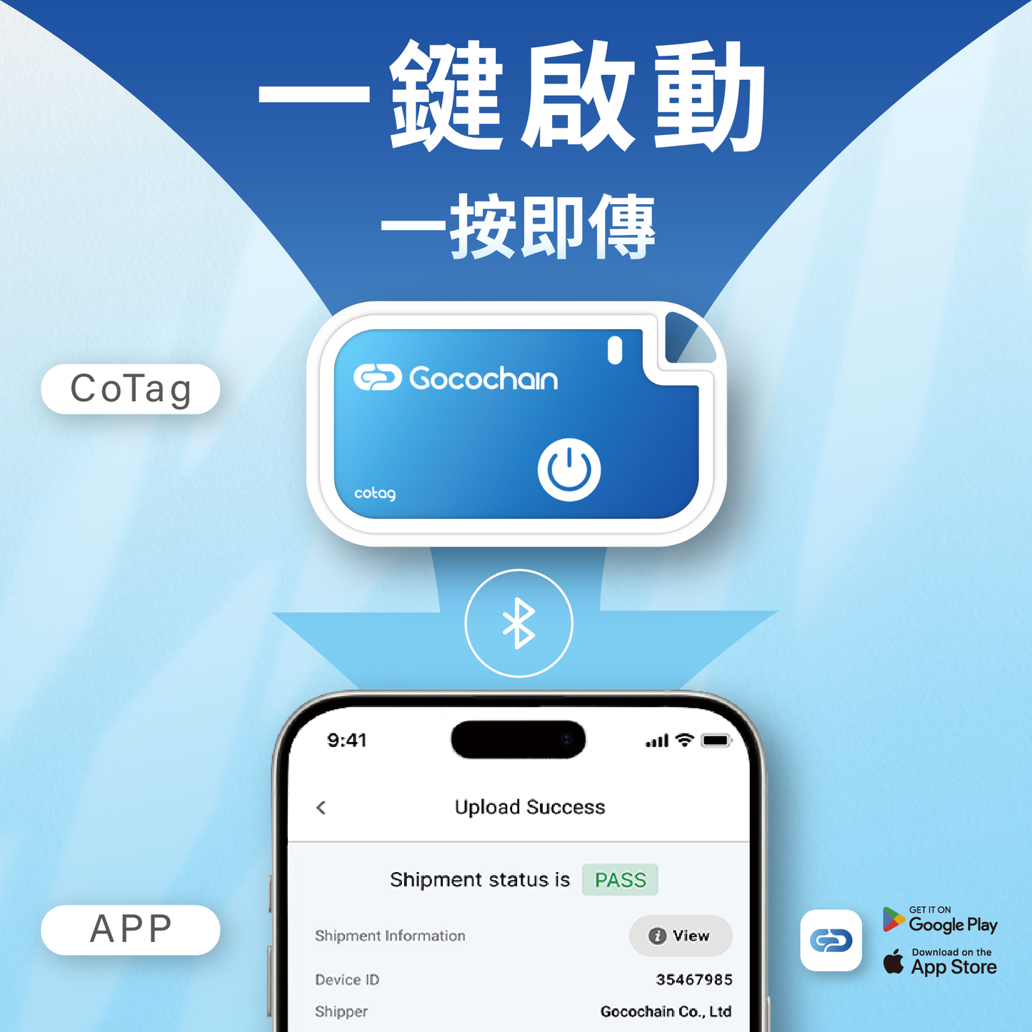 【CoTag 拋棄式冷鏈溫度記錄標籤】-30°C 至 70°C
